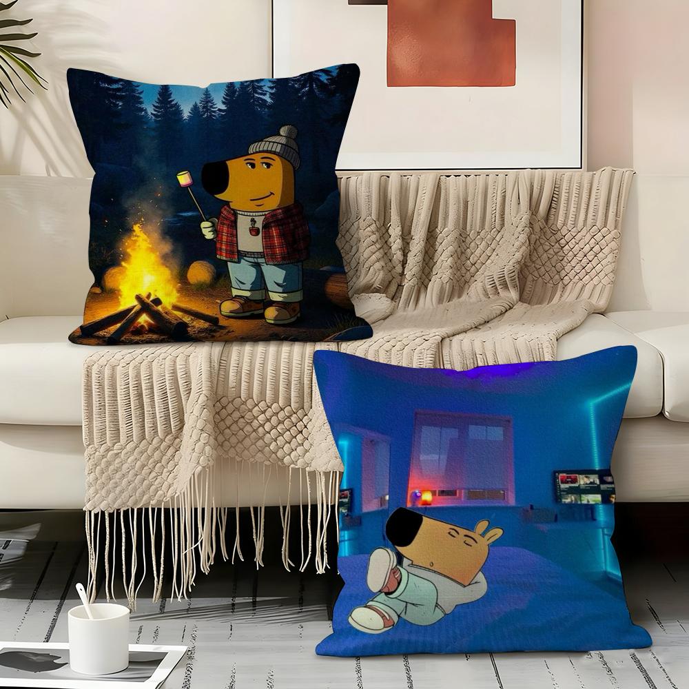 C-Chill G-Guy Cartoon Pillow Case Linen Pillow Covers Cover For Couch Living Room Bench Patio Floor Linen Home Decor