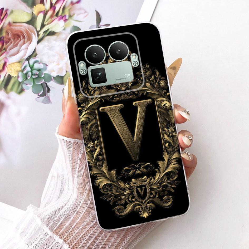 Für Realme GT8 Hülle Realme GT 8 Pro Cover 2025 Mode Buchstaben Krone Capa Weicher Silikon Stoßfänger Für Realme GT8 Pro RMX5210 Fundas