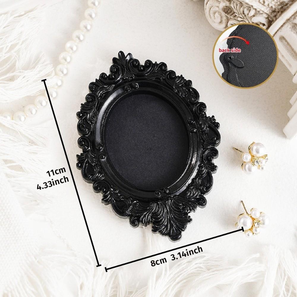 Hanging Mini Photo Frames Resin Photographic Props Memory Display Frames Glass-Free Baroque Ornate Decorative Frames Home Decor