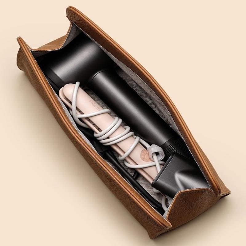 Travel-Friendly Storage Bag For Hair Dryer And Curling Iron Hypoallergenic Organizer For Makeup Tools