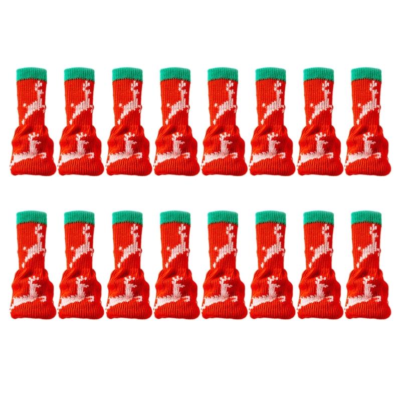 

24Pcs Christmas Furniture Chair Leg Floor Protectors Furniture Pad Hardwood Floor Protectors Easy to Installation