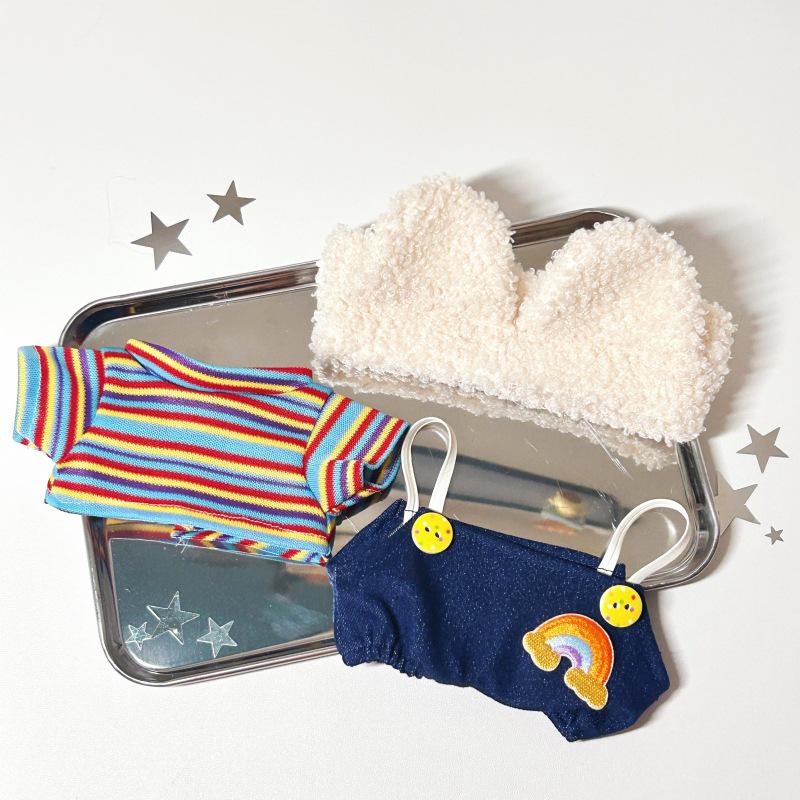 20cm Cotton Winter Doll Outfit - Cute Plush Clothing Set