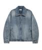 Standarderror 87-Stan118 [Classic] Florence Vintage Washed Minimal Denim Jacket Light Indigo