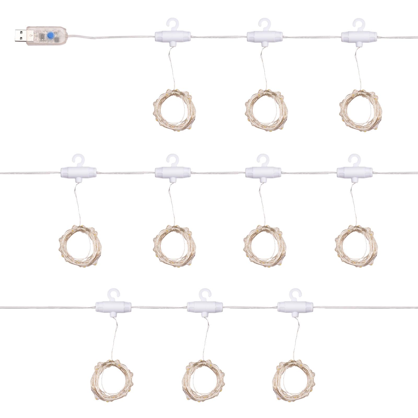 

Светильники для штор 9,8X6,5 футов, 200 светодиодных гирлянд с питанием от USB и подвесным мерцанием на пульте дистанционного управления