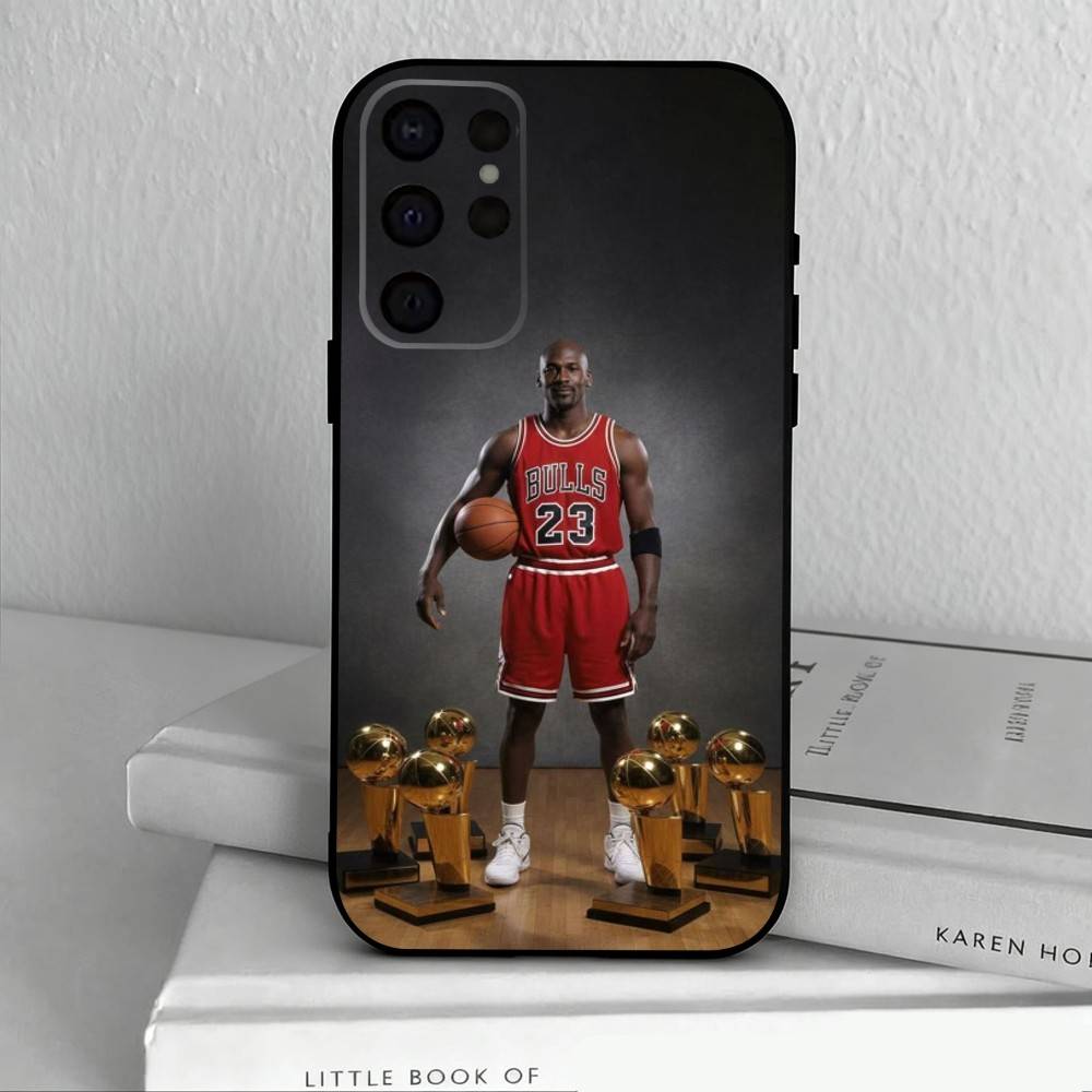 Basketball M-Michael J-Jordan-N Phone Case For Samsung S25,S24,S21,S22,S23,S30,Ultra,S20,Plus,Others Soft Black Cover