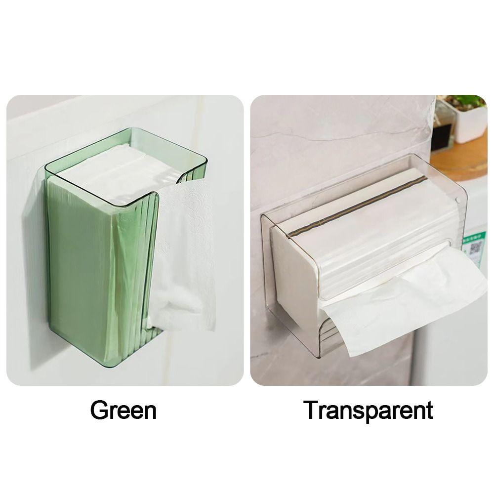 Light Luxury Napkin Holder Wall-Mounted Facial Paper Organiser Tissue Box  for Kitchen Bathroom