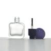 New 8/10/15ml Empty Transparent Glass Nail Polish Bottle Empty With Lid Brush Cosmetic Containers Nail Glass Bottles With Brush