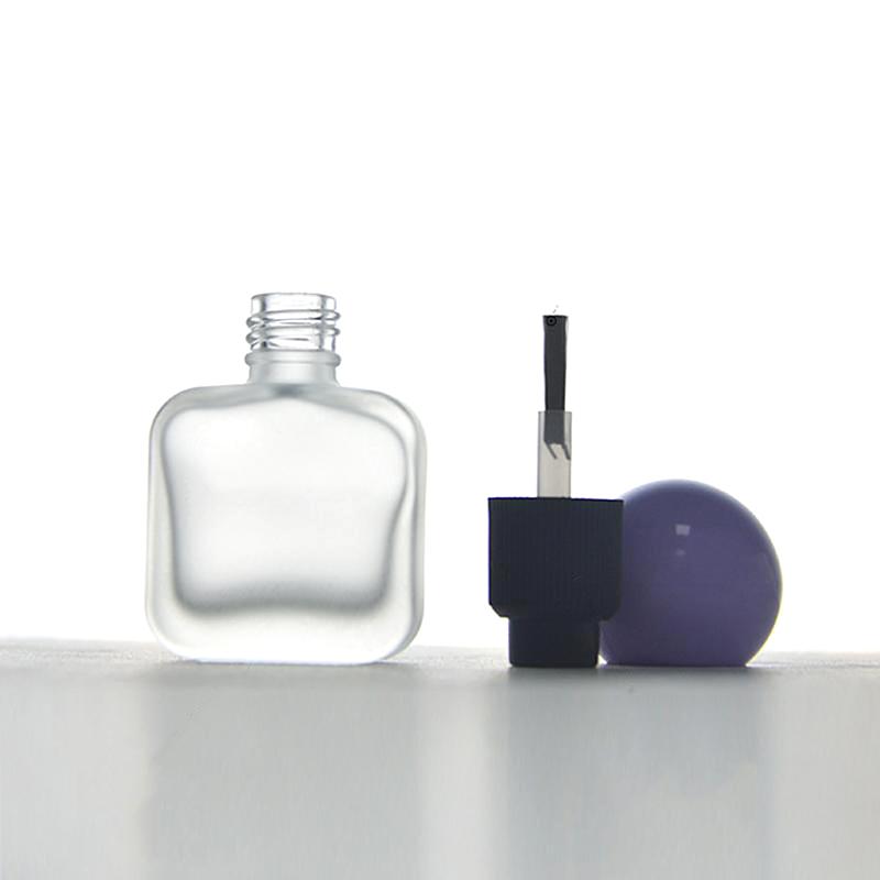 New 8/10/15ml Empty Transparent Glass Nail Polish Bottle Empty With Lid Brush Cosmetic Containers Nail Glass Bottles With Brush