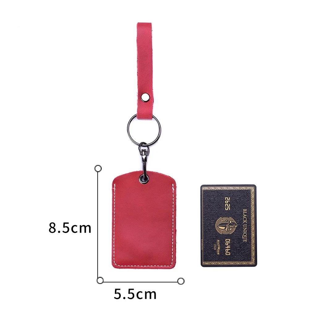 Customizable Leather Cover for Label Starline S96 and PIK Intercom Unisex IC Alarm Tag Mark Protective Case Car Keychain Holder