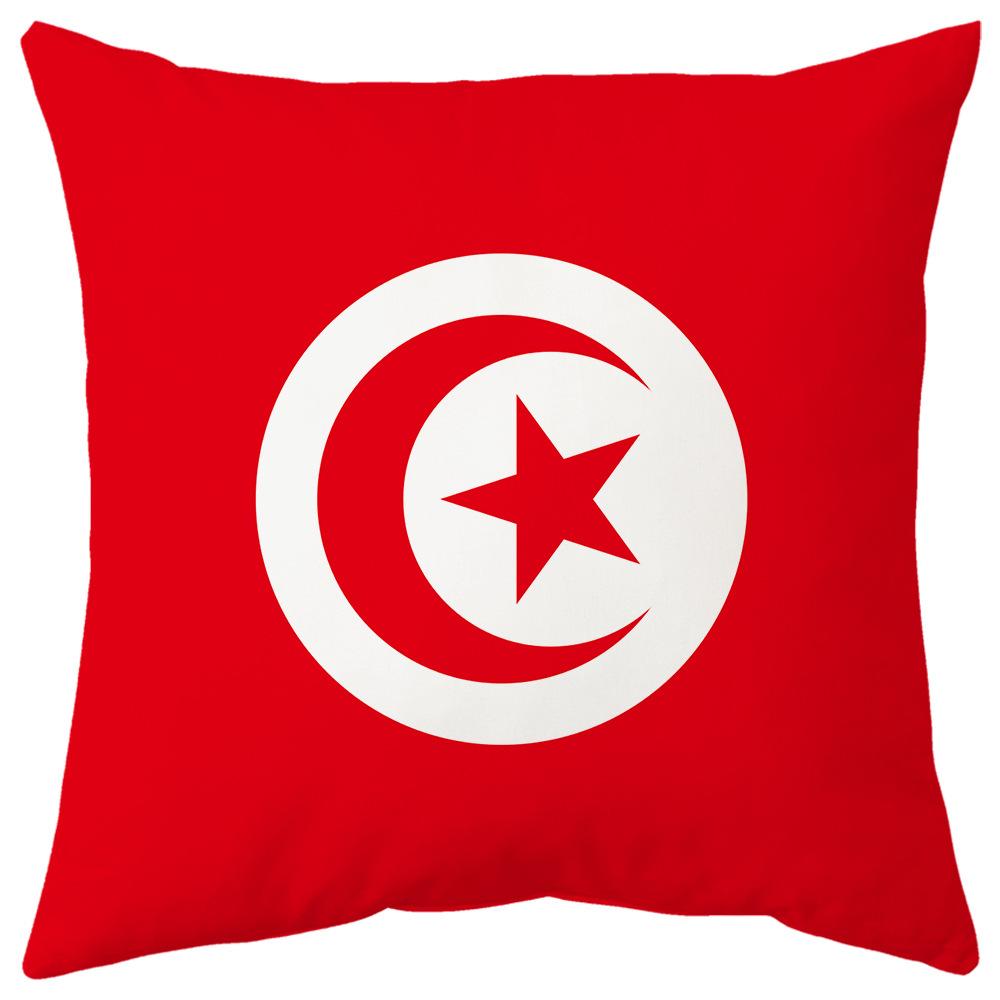 World Cup Pillow Flag National Pattern Printed Pillow Cover Seat Cushion Bedside Cushion Holiday Gift