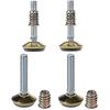 Swivel Furniture Leg Levelers With Inserts-adjustable Leveling Feet Glide