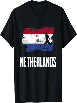 Netherlands Flag Jersey Dutch Soccer Team Dutch T-Shirt(1)