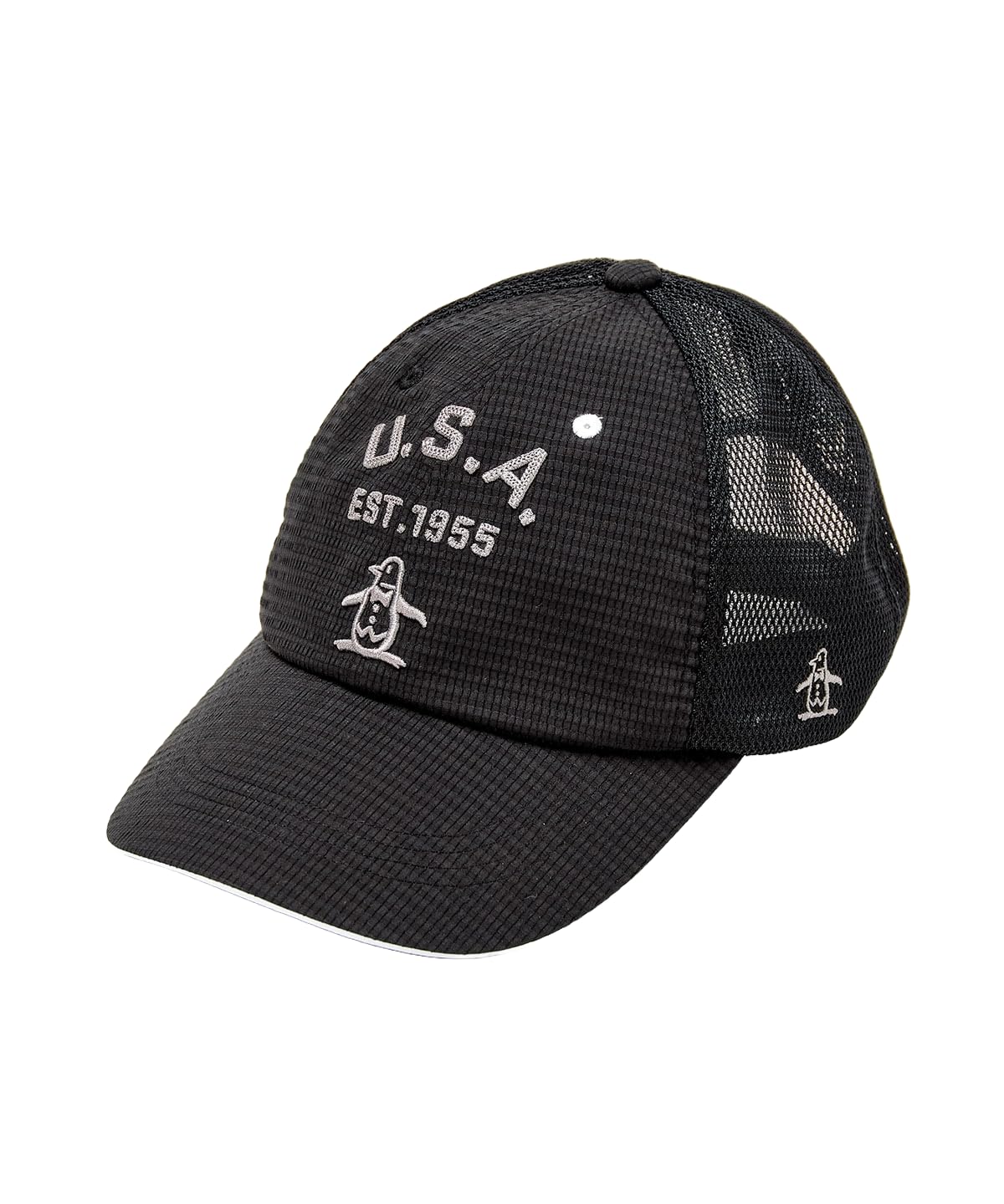 

Кепка с точечной вентиляцией Cap Dot Air Cooling Bell Oasis Mesh Застежка в одно касание Гольф MG5SCP11M BK00 [Munsingwear] Мужская (черный)