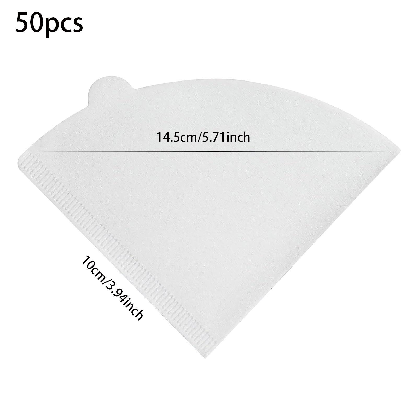 

50 шт. одноразовых конусных фильтровальных бумаг для кофейных чашек, оригинальная цветная одноразовая ручная фильтровальная бумага для кофейника