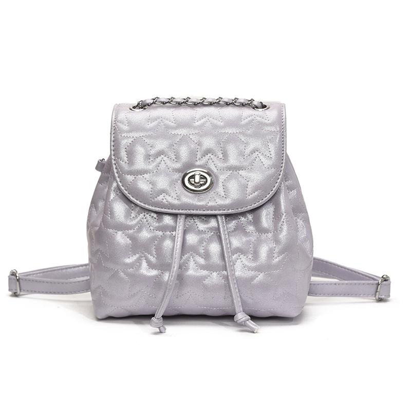 Bags Women's Bags Summer 2025 New Small Fragrant Wind Diamond Backpack Fashion Versatile Travel Bucket Bag Tide