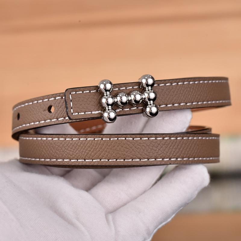 1.3cm Classic Belt Luxury Designer Famous Brand High Quality Leather Hot Women Belts For Dress