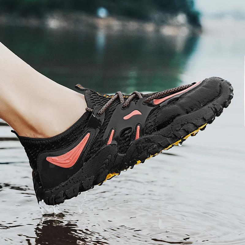 Autumn Men's Brook Shoes Casual Sneakers Breathable Mens Sports for Men Outdoor Beach Water Male Non-slip Sneaker New Fashion