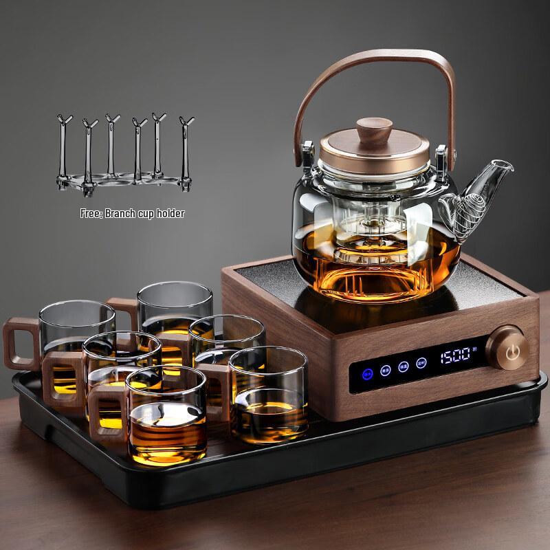 Glass Tea Kettle & 1500W Electric Ceramic Stove Tea Set
