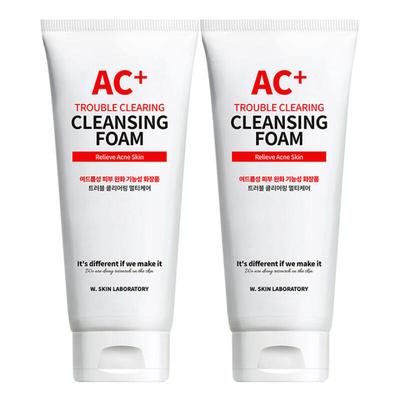 [w-skinlab] AC+ Trouble Clearing Cleansing Foam 150ml X2