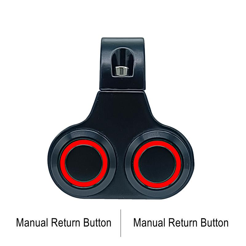 Double Button Motorcycle Switch Controller Steering Turn Lamp On-off For Motorbike 22mm Handle Bar Waterproof LED Head Fog Light