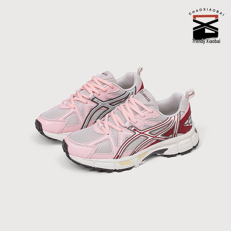 Women's Summer 2024 Mesh Retro Dad Sneakers - Breathable, Thick-Soled, Lightweight, Cushioning Sports Shoes for Running.