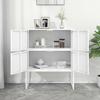 Highboard White 80 X 35 X 100 Cm Steel