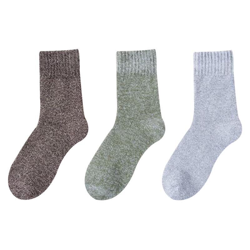 Winter Mens Wool Socks Soft Super Thick Warm Knitting Thermal Socks High-quality Business Socks