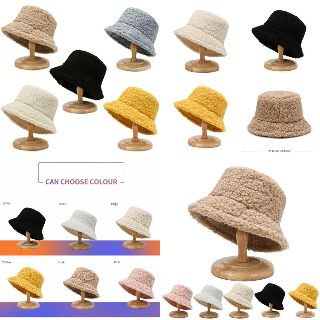 Faux Fur Ladies Bucket Cap Soft And Fluffy Fisherman Hat For Cold Weather