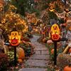 Resin  Figurine Solar Halloween Lights Cute Garden Stake Light  For Garden Courtyard Patio