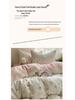Floral Soft Cloud-Feel Double-Layer Gauze Bedding Set: Machine Washable, Small Student Dormitory Size, 3-Piece