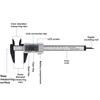 0-150mm High Strength Plastic Student Home Woodworking Gap Play Measuring Calipers Electronic Digital Calipers