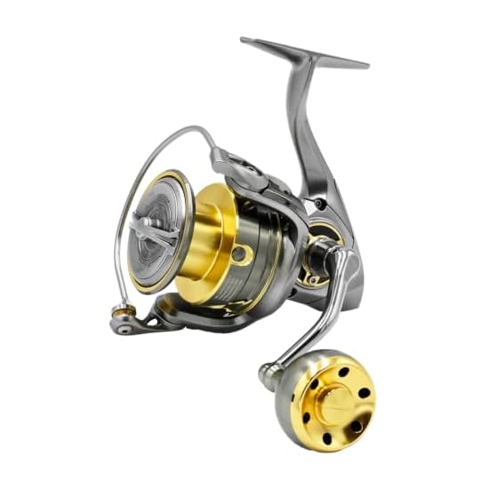 DMK 5000SW Spinning Reel, Full Metal Body, 5.2:1 Gear Ratio, Saltwater Compatible, Max Drag 16kg, Li