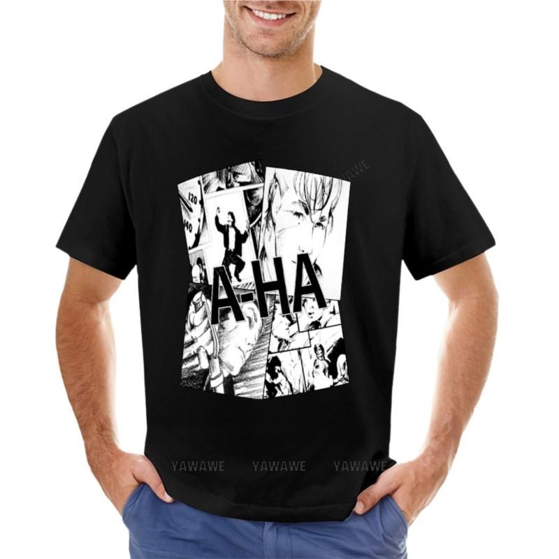tshirt black Unisex cotton tops AHA TShirt kawaii clothes anime clothes tees Unisex graphic t shirts brand tshirt summer top tees