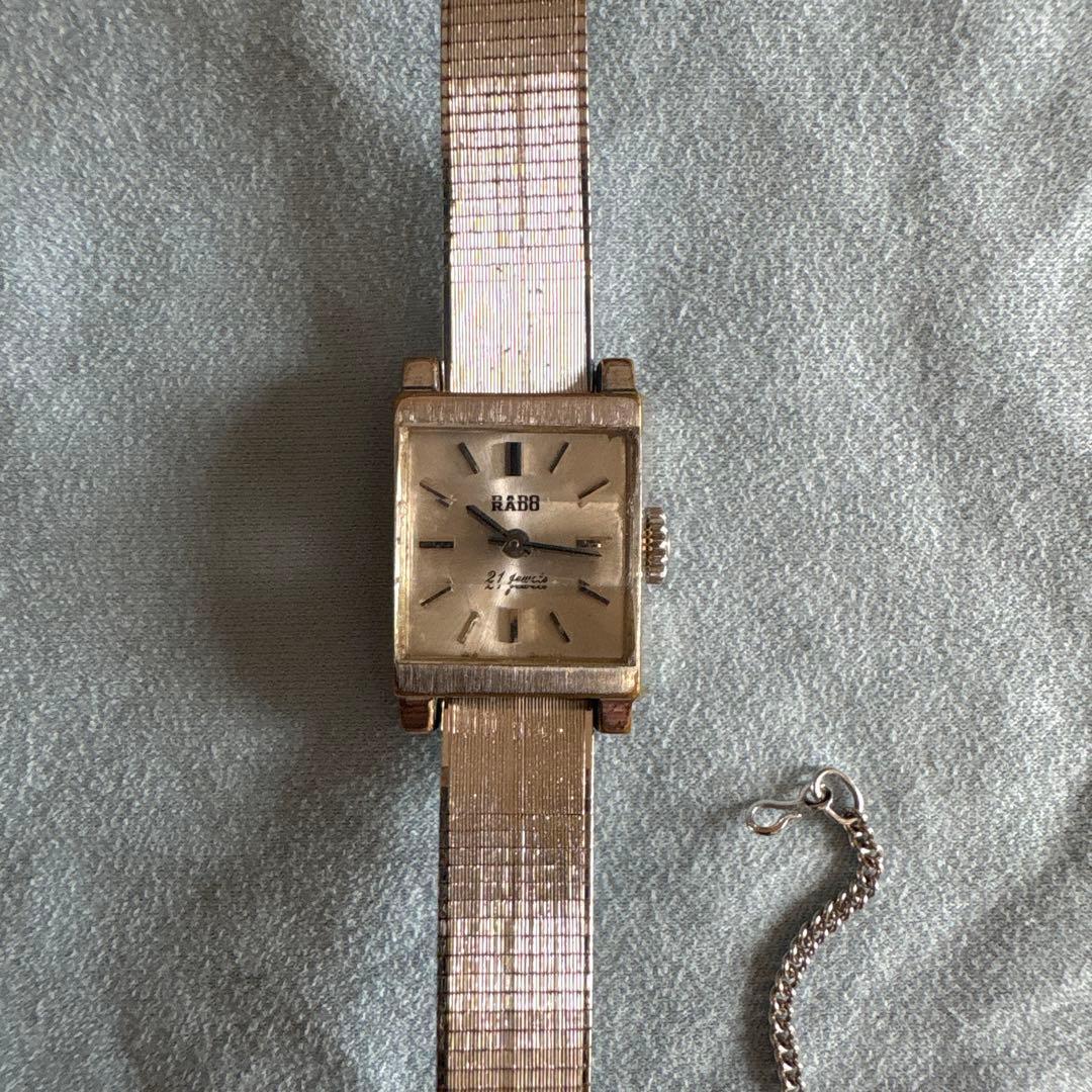 Used [In operation] RADO manual winding watch 21 jewels square case