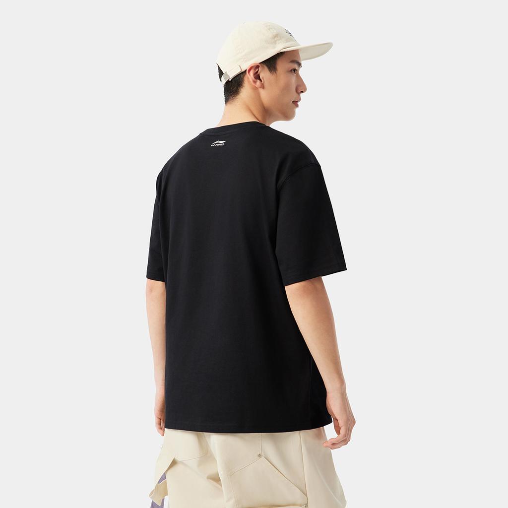 Li Ning Sports Life Collection T Shirt Unisex Black AHSV269-7