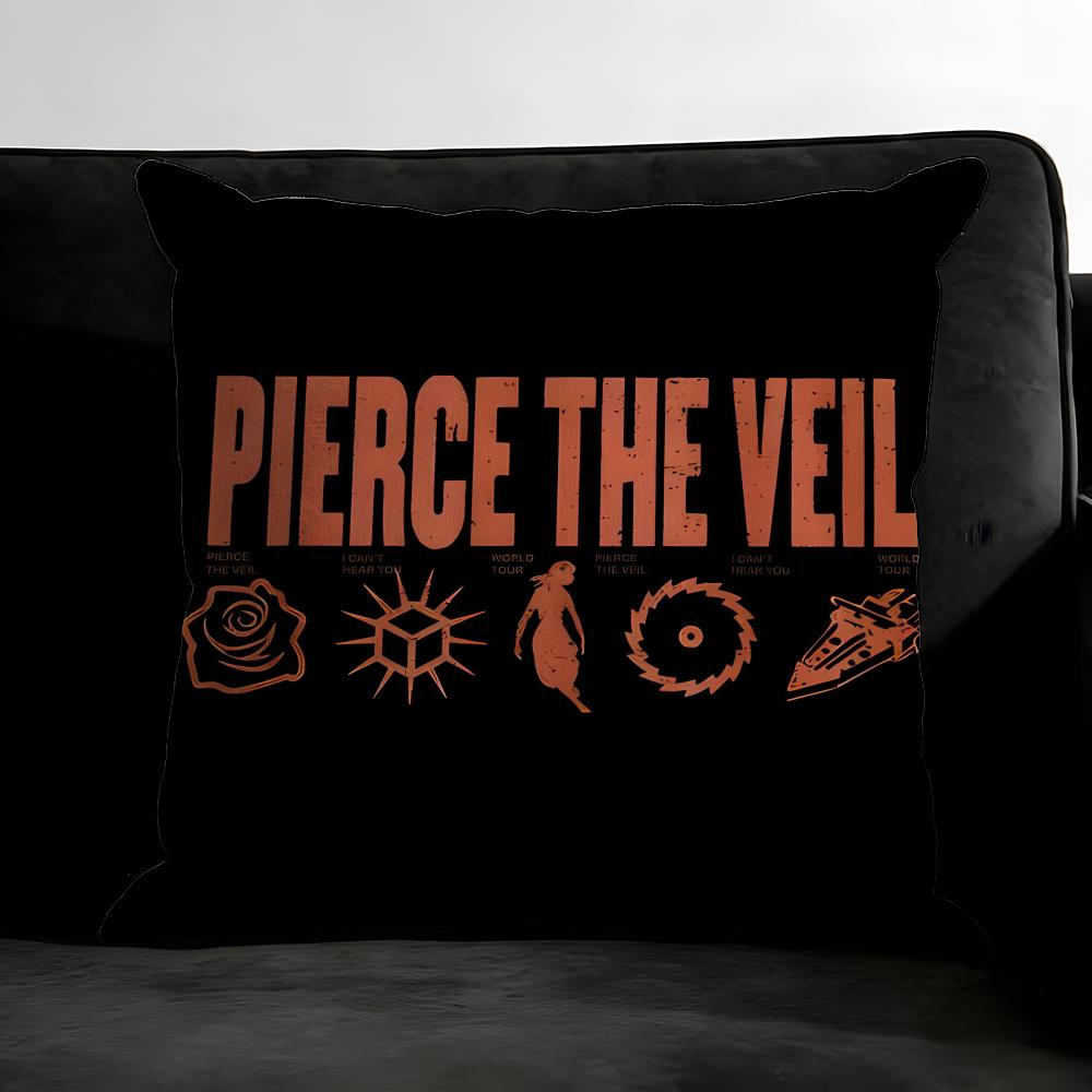 P-Pierce The V-Veil Band Cushion Cover Pillowcase Ultra Soft Skin Friendly Fabric Cloud Like Comfort & Concealed Zipper