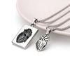 Hip Hop Trend Heart Styling Pendant Design Couple Necklace Holiday Commemorative Gift Accessories