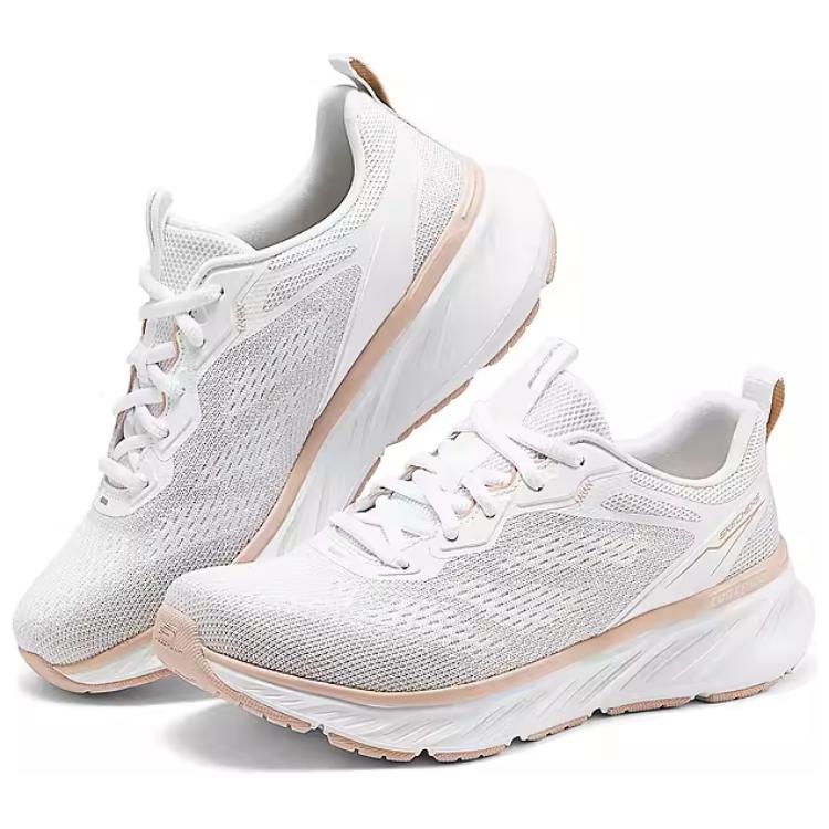 Skechers Edgeride Fashion Versatile Durable Low-Top Running Shoes Women Sneakers White 150471-WNT