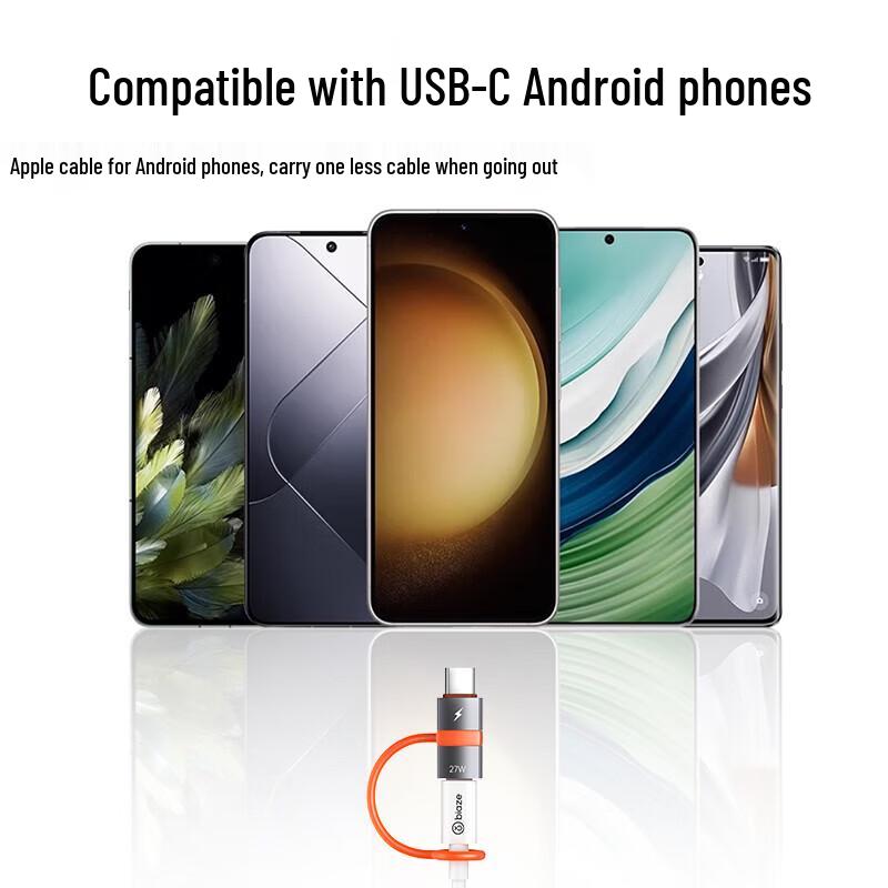 Bi Ya Zi Adaptér Lightning na USB-C PD Rychlé nabíjení