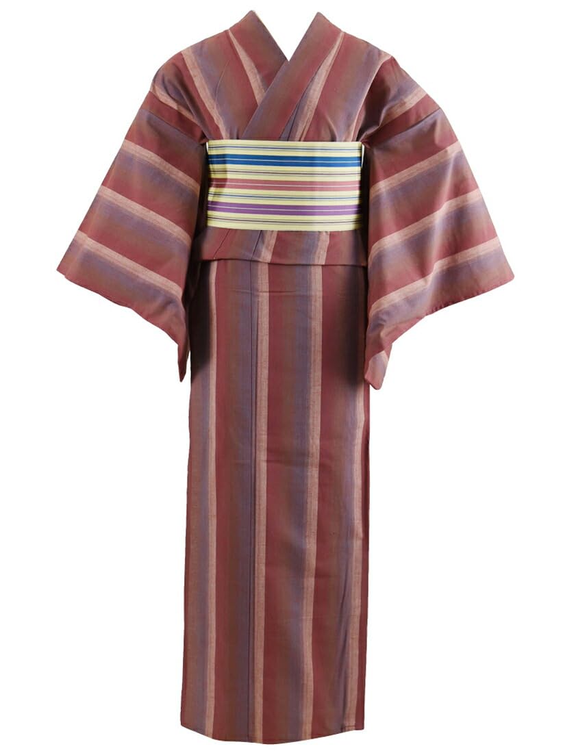 

Washable Cotton Single Made in Japan Enshu Cotton Pongee Ishiki Classic Kimono, Item, [Nagomiya] Kimono, Yukata, Attachment, Tailored, Retro, Pattern,