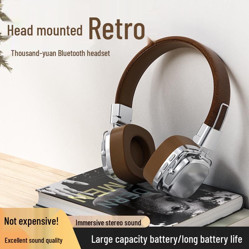 Wireless Bluetooth 5.3 Over-Ear Gaming Headphones with Heavy Bass