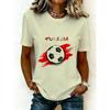 2026 Casual Women's Short-Sleeve T-Shirt with USA-Canada-Mexico World Cup Football Match Print