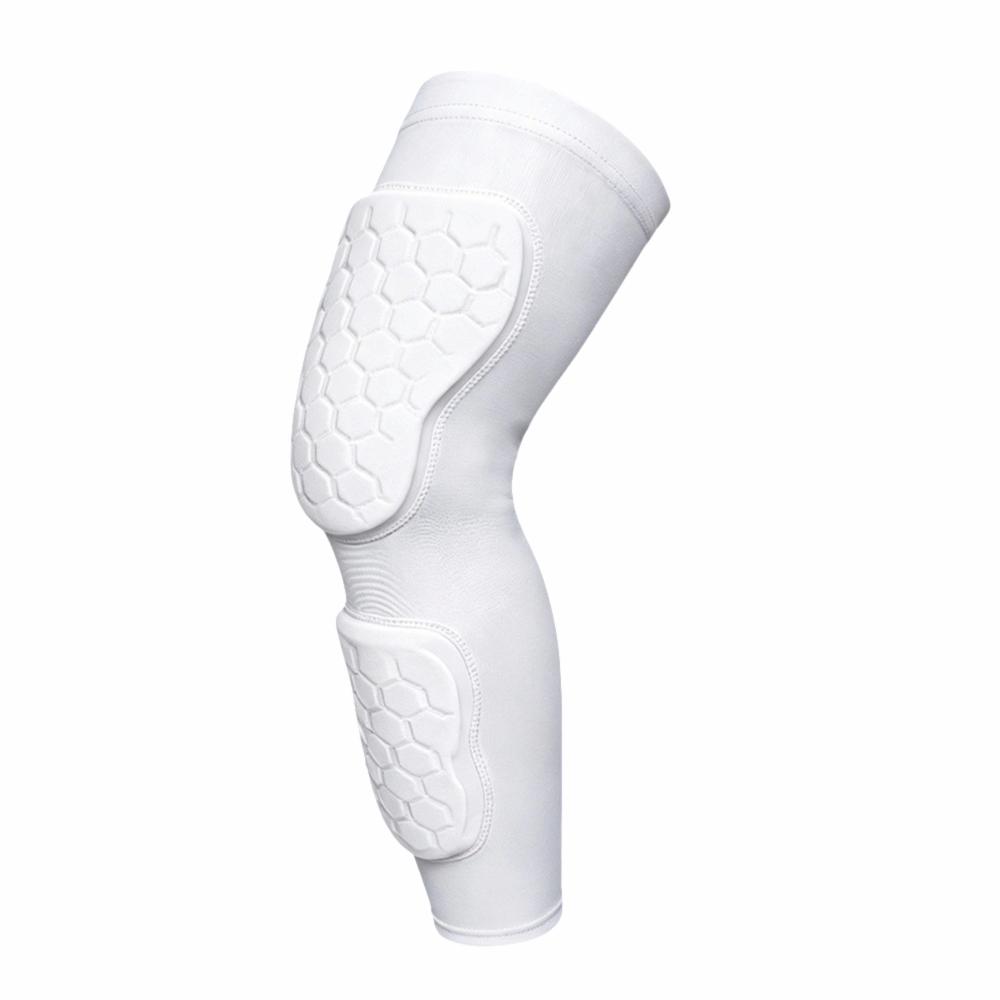 

Breathable Padded Knee Pad Lightweight Knee Protection Pad Compression Knee Sleeves Basketball XXL Suitable 80-90kg белый
