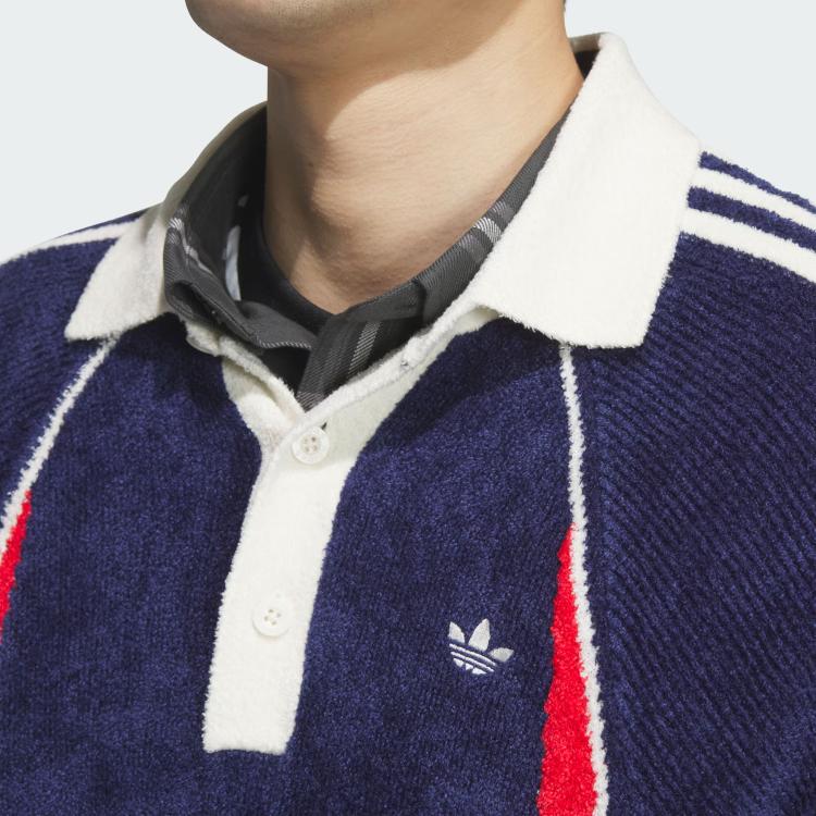 Adidas Originals Rs M Svetr Rok Hada Limitovaná Edice Jednoduchá Móda Pohodlný Svetr s Dlouhým Rukávem Pánský svetr Tmavě Modrá JN3795
