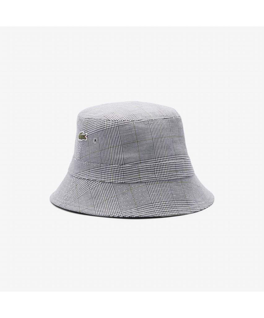 LACOSTE Men'S Check Cotton Twill Bucket Hat Rk6045-55N 6Pk
