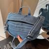 Denim bag women's 2025 new popular fashion casual versatile shoulder bag large capacity messenger handbag