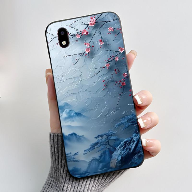 Casing For ZTE Blade A3 2020 / Avid 579 Phone Case Aesthetic Cute Cat Astronaut Black Matte Soft Silicone Protective Cover Shell