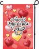 Double Sided Valentine's Day Ag Red and White Love Valentine Garden Ag 12 X 18 Inch Valentine House Ags for Holida LLO LLX