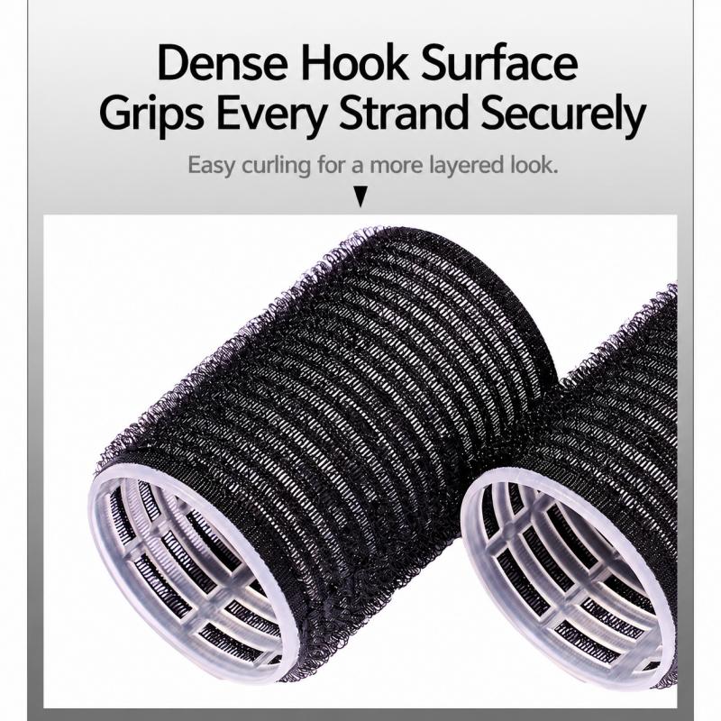 Self Grip Hair Rollers With Duckbill Clips For Bangs And Root Volume, Reusable Curling Tools For Daily Home Hair Styling