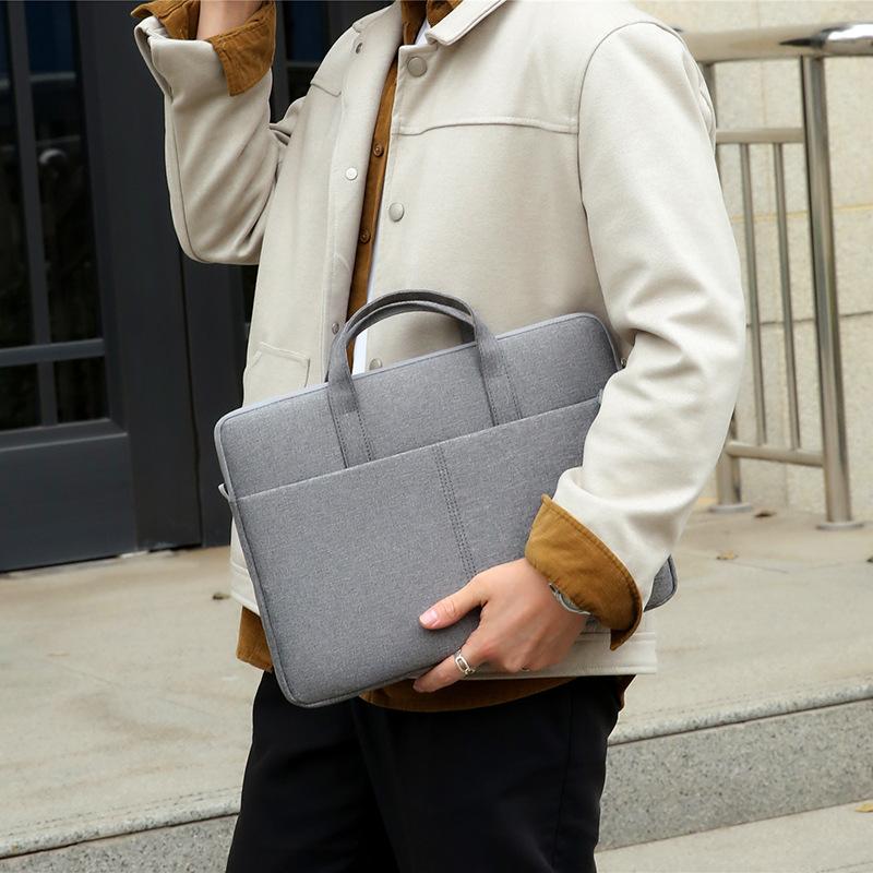 High-value Men's and Women's Hands Improve The Level of Large Capacity Ultra-thin Water-resistant Computer Bag Briefcase